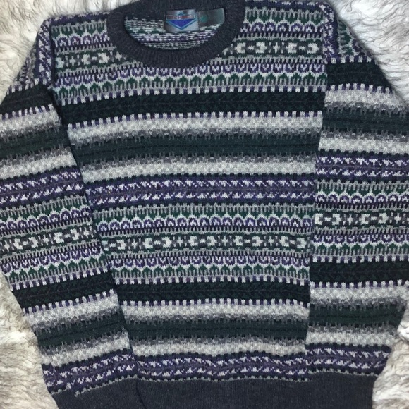 Vintage mens sweater 100% wool size xl - Picture 3 of 4
